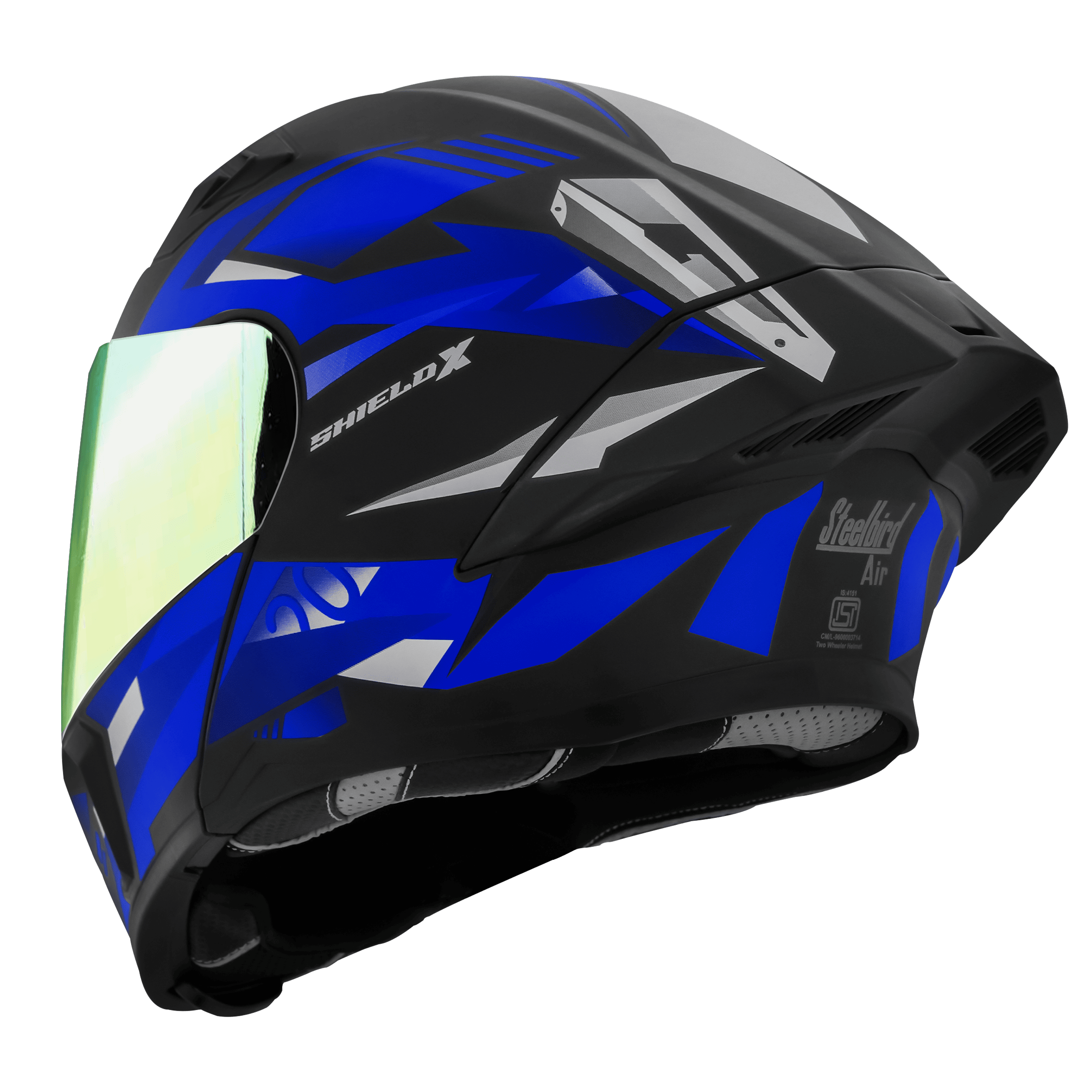 SBA-20 SHIELD X GLOSSY BLACK WITH BLUE